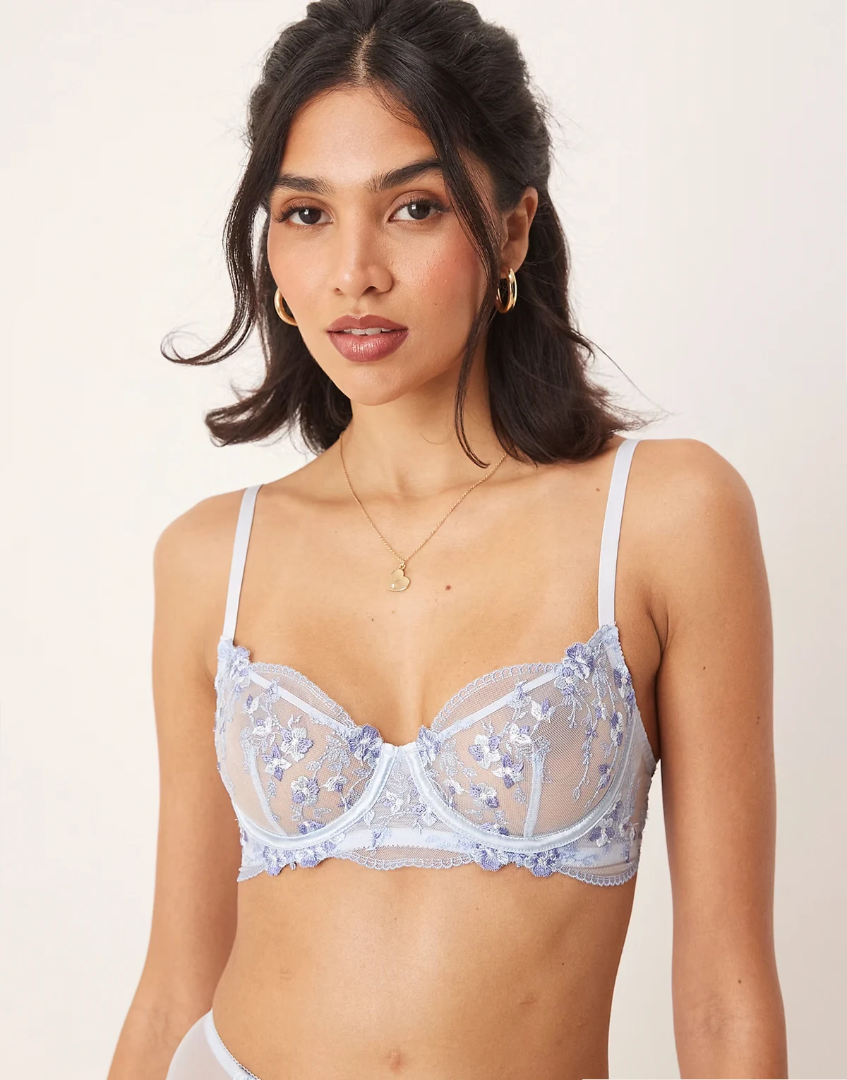 Sofia Underwire bra in cornflower blue