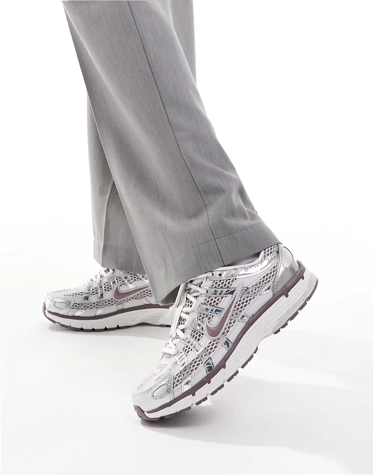 P-6000 sneakers in silver and purple