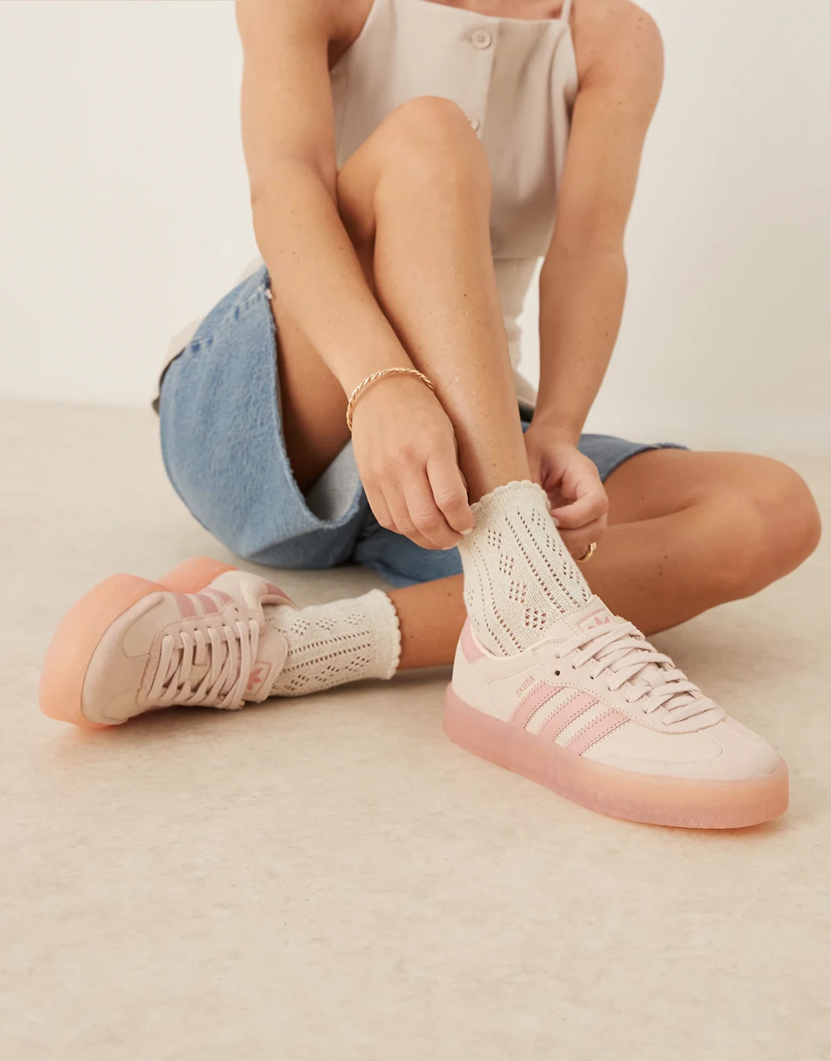 Sambae sneakers in light pink