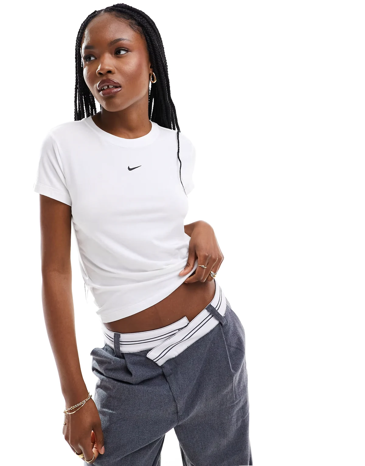 Chill cropped t-shirt in white