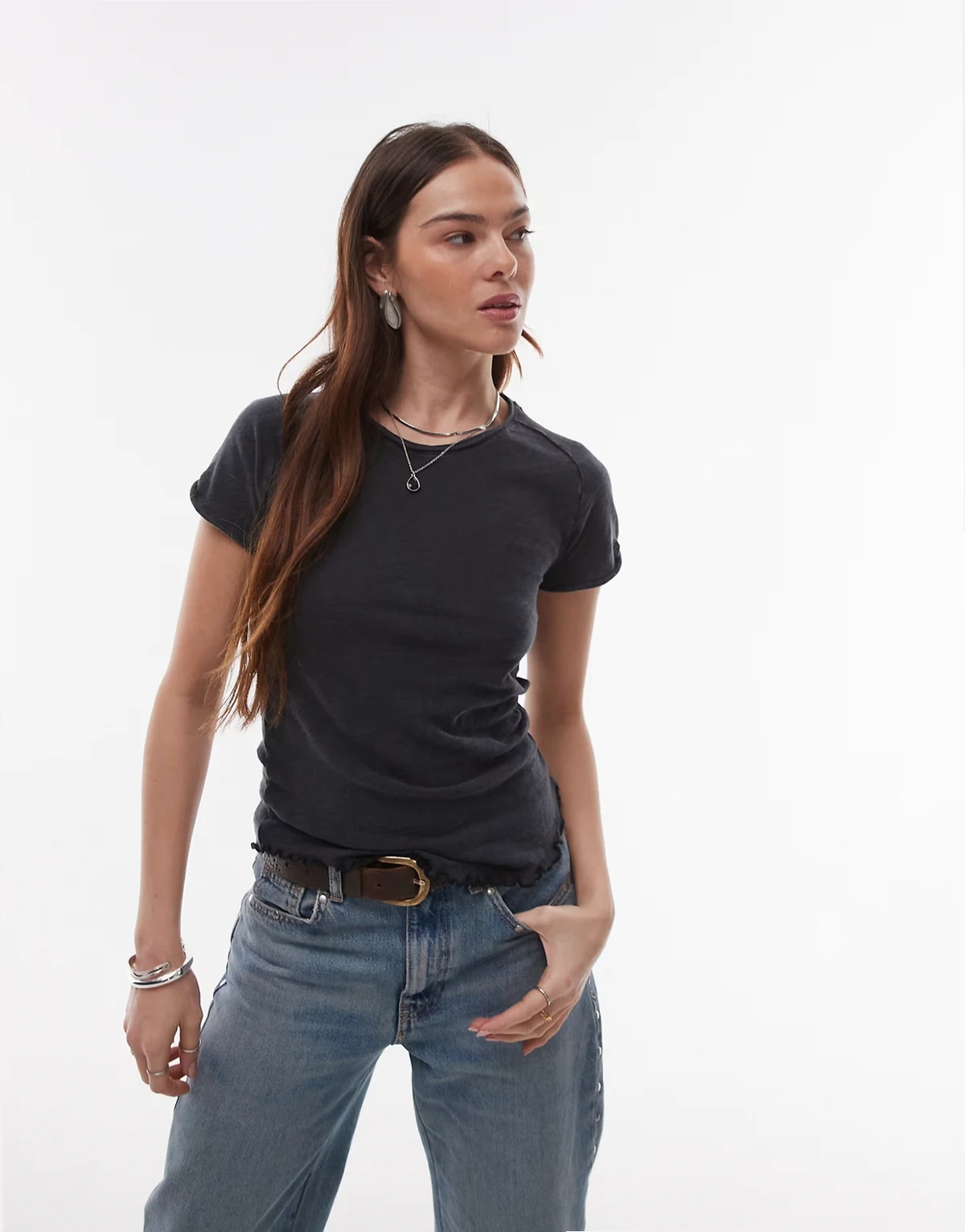 be my baby fitted t-shirt in black