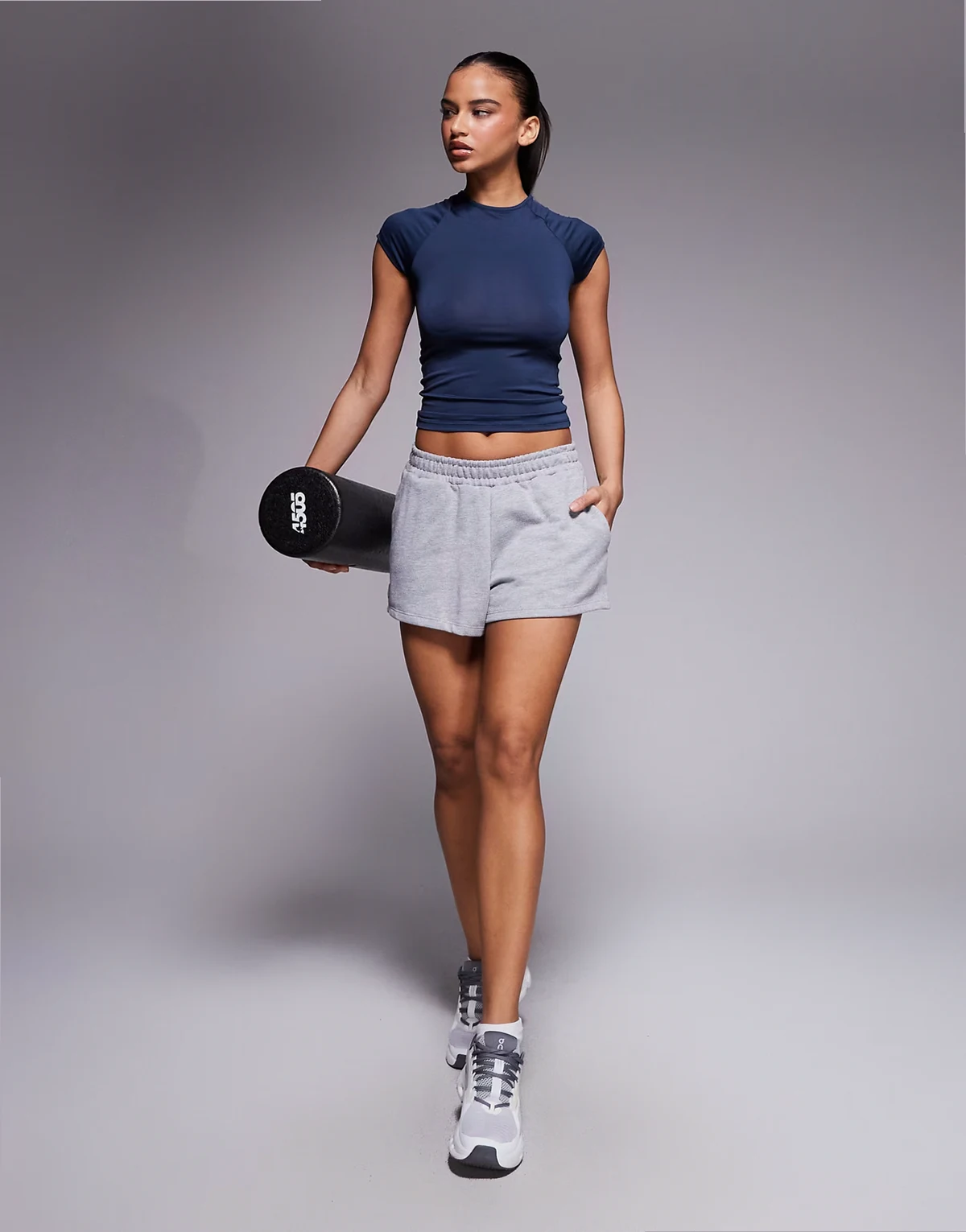 Icon active quick dry slim fit T-shirt in navy ink