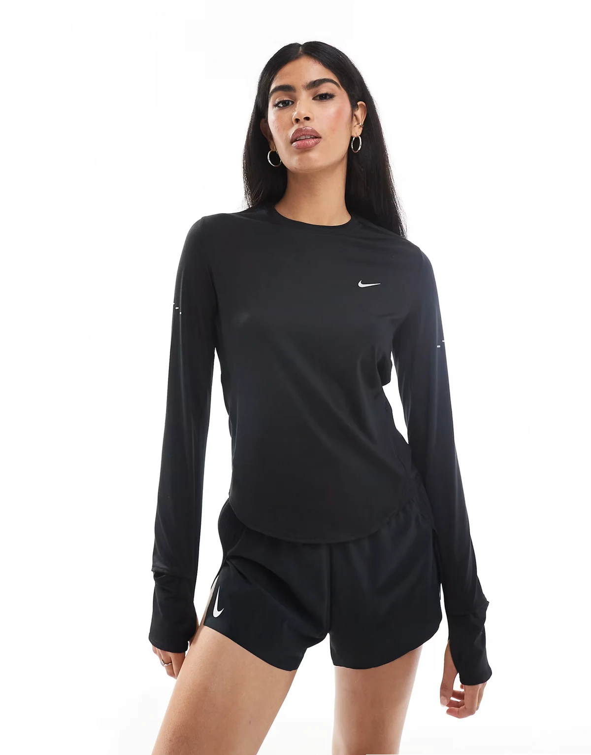 Dri-FIT long sleeve top in black