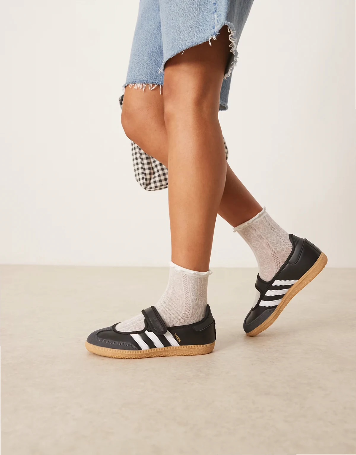 Samba mary jane sneakers in black