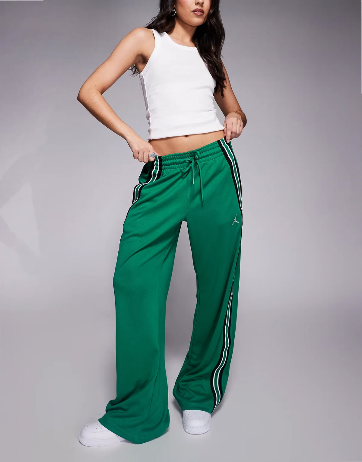 Nike Air Jordan track pants in dark green