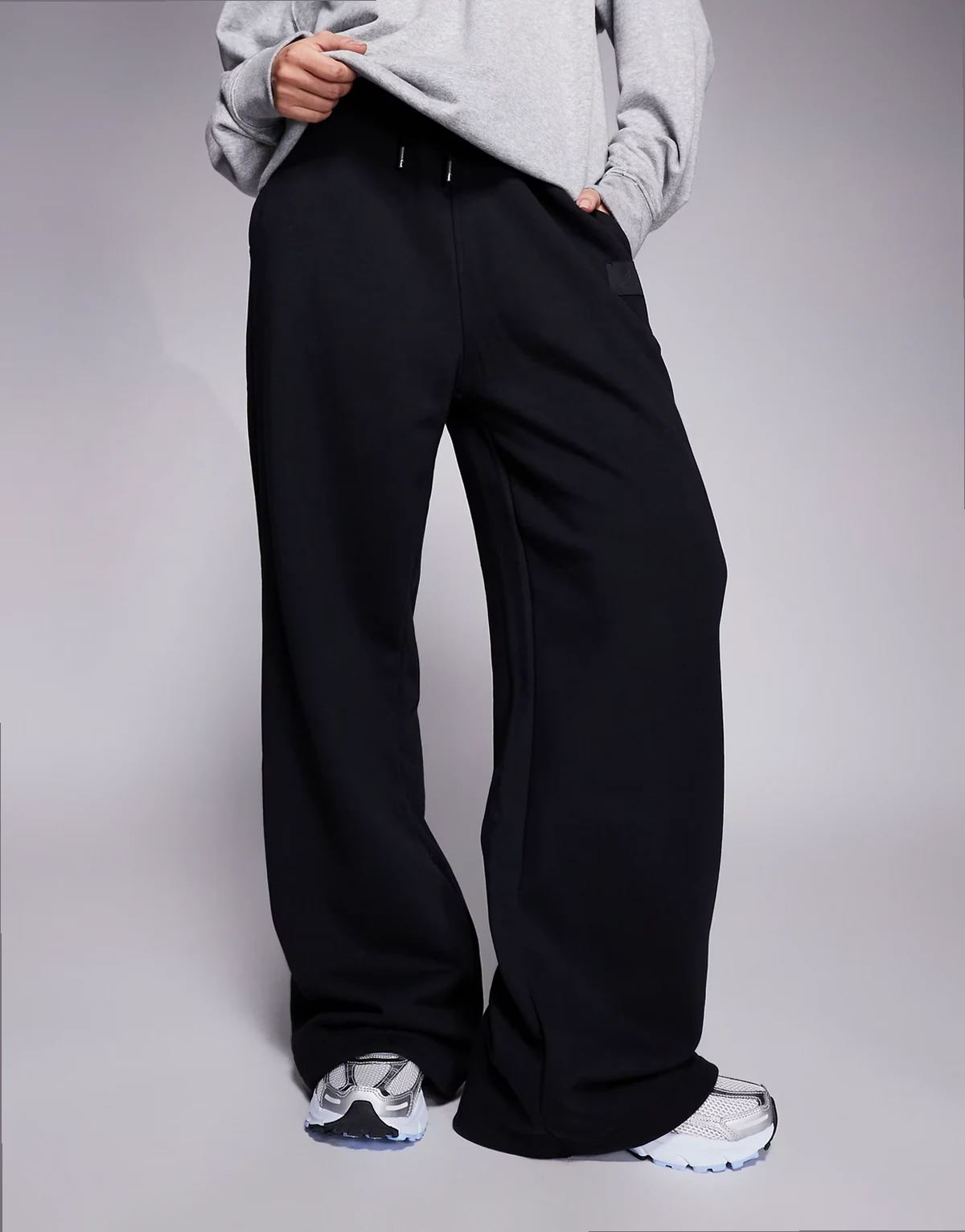 Nike Air Jordan Flight wide leg sweatpants in black