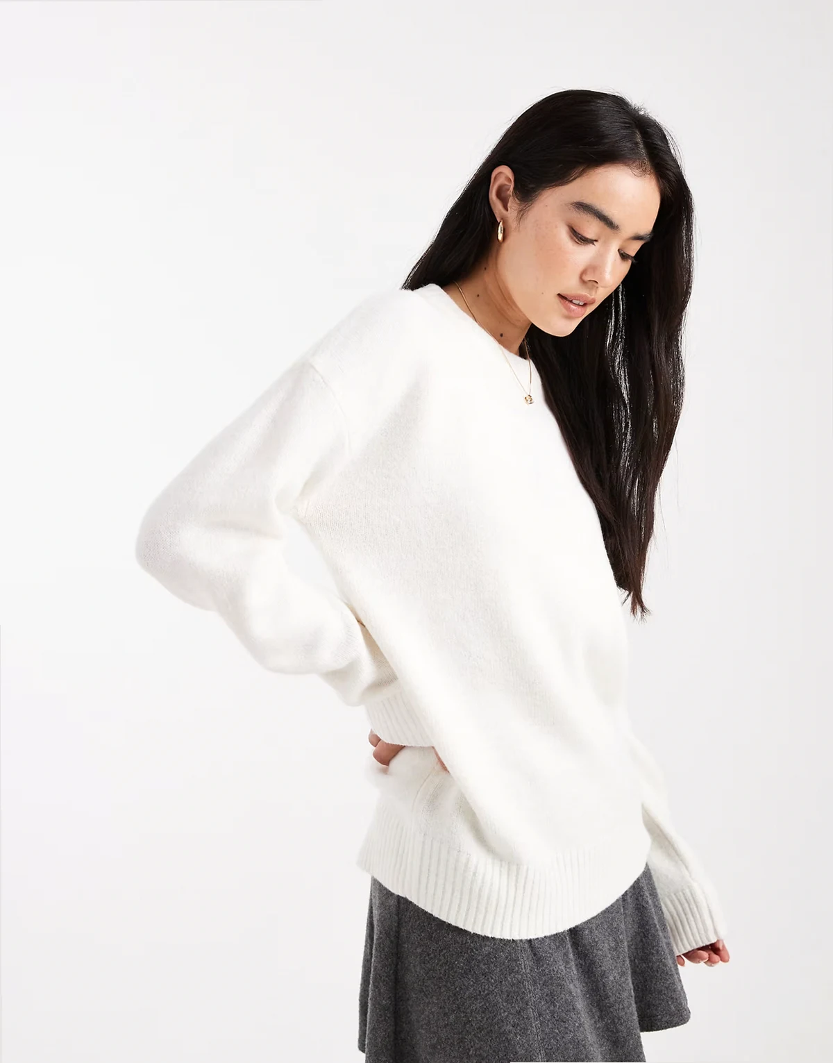 Luxe – Biały sweter