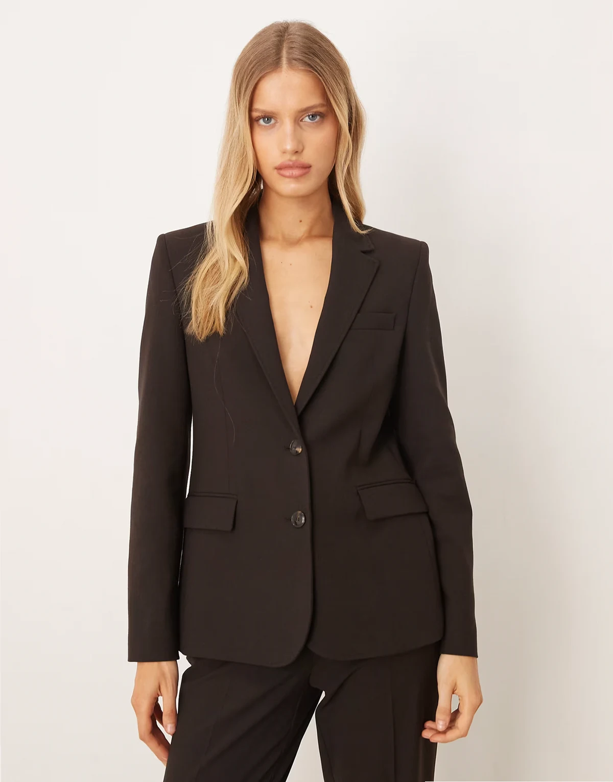 – Bergen – Eleganter, klassischer Blazer in Braun, Kombiteil