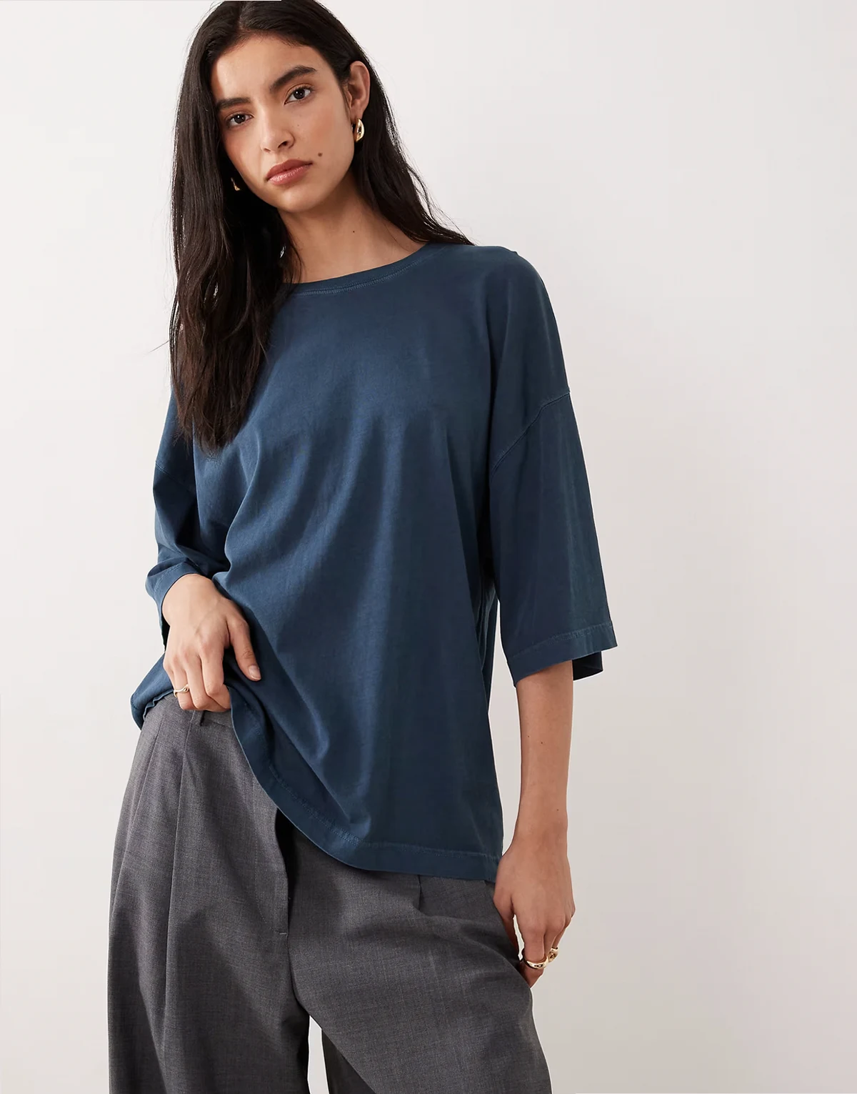 perfect oversized tee in varsity navy