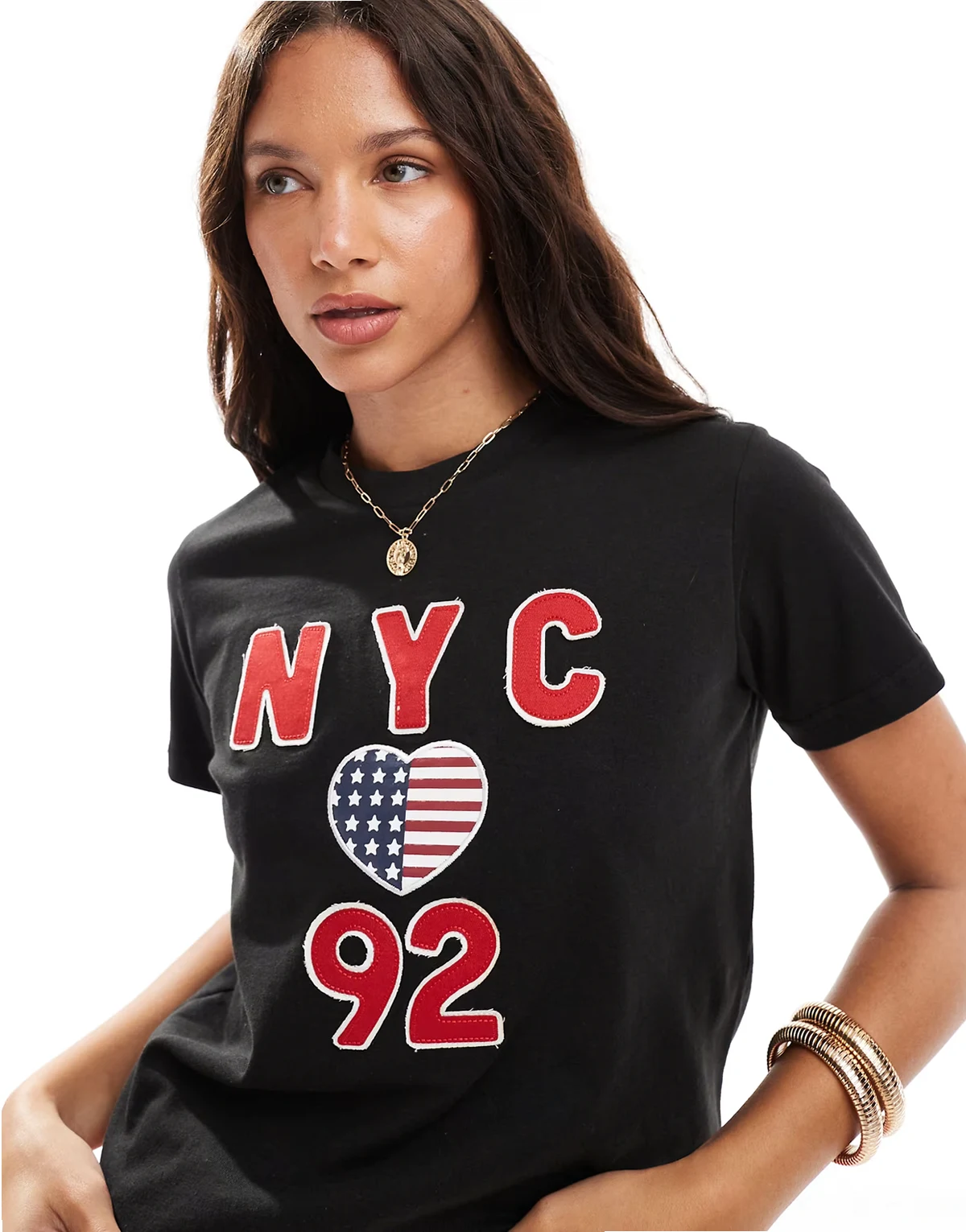 NYC 92 graphic T-shirt in black
