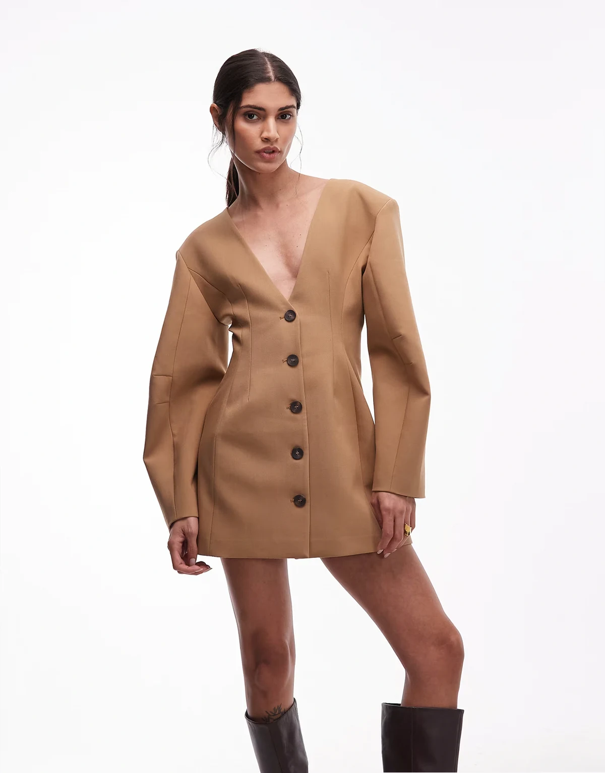 – Elegantes Minikleid mit geformter Hüftpartie