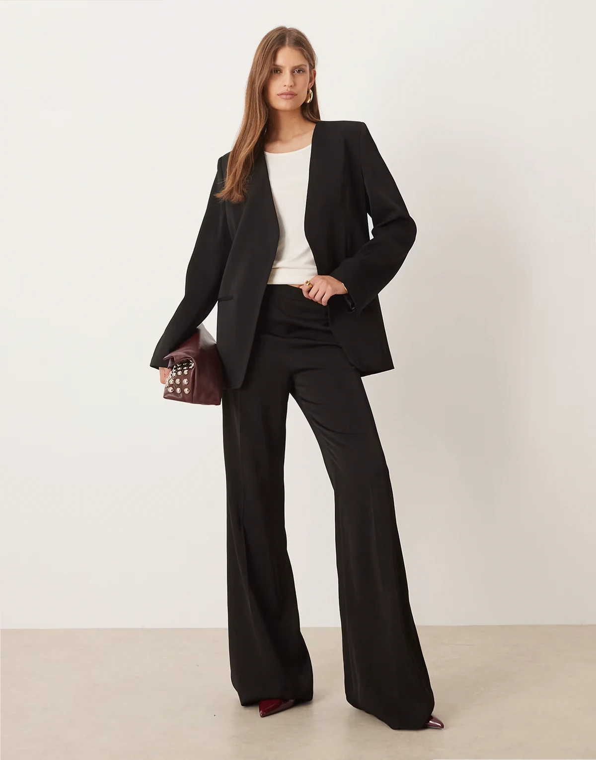 Harry tailored flared pants in black - part of a set