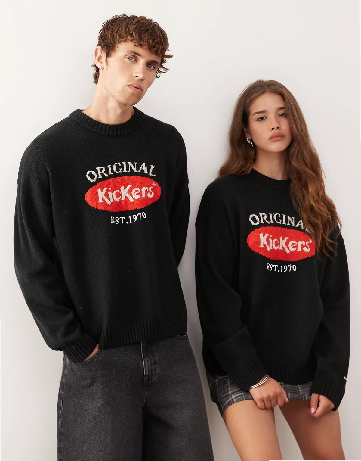 – Pullover in Schwarz mit „Original“-Grafik