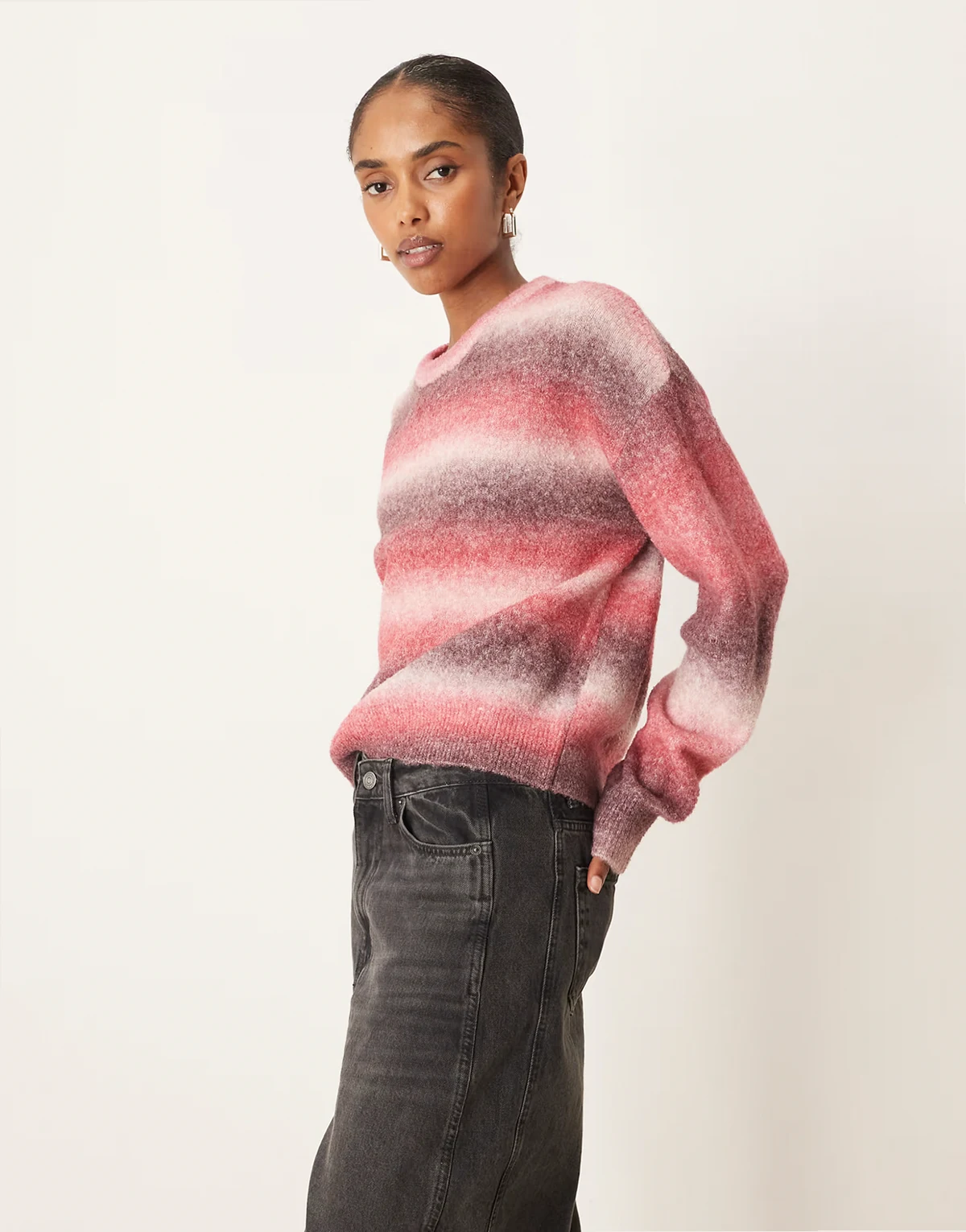 ombre sweater in pink