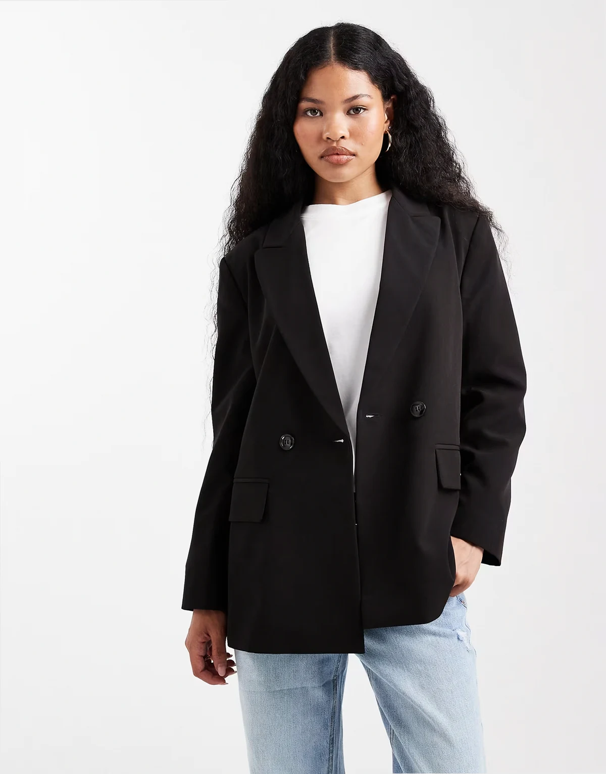 oversized blazer in black