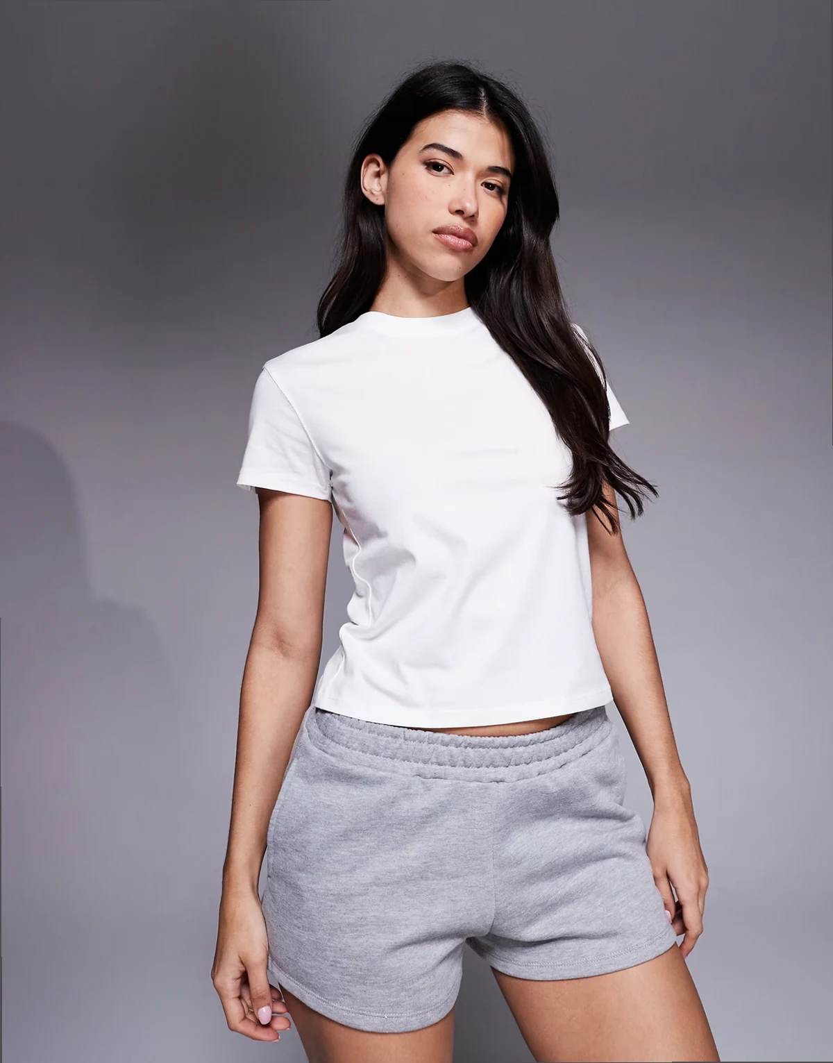 Icon boxy fit cotton t-shirt with quick dry finish in white