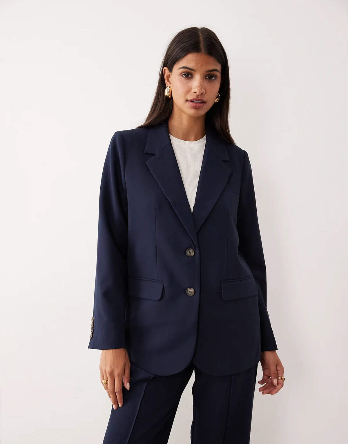oversized blazer in navy - part of a set
