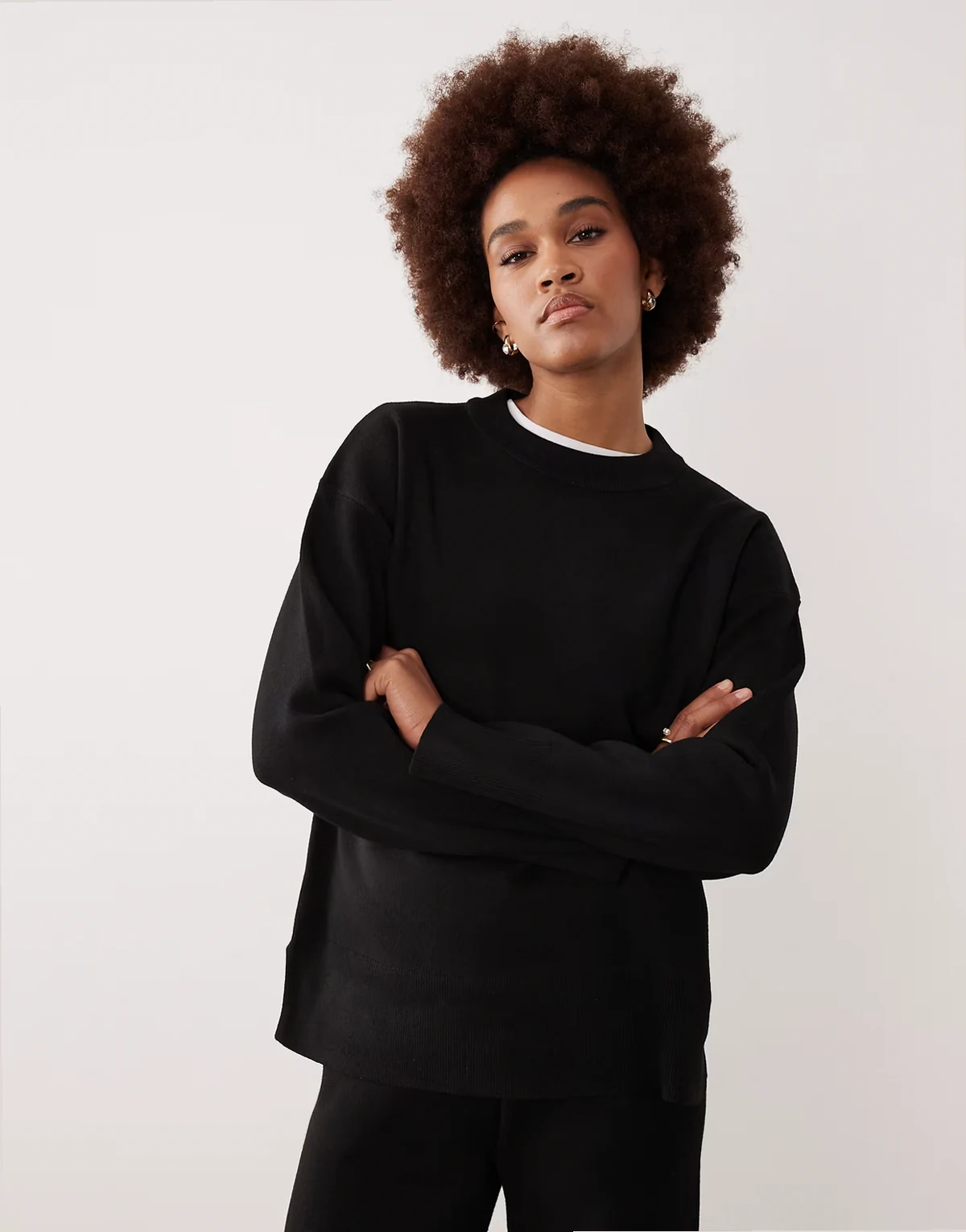 knit sweater in black - part of a set