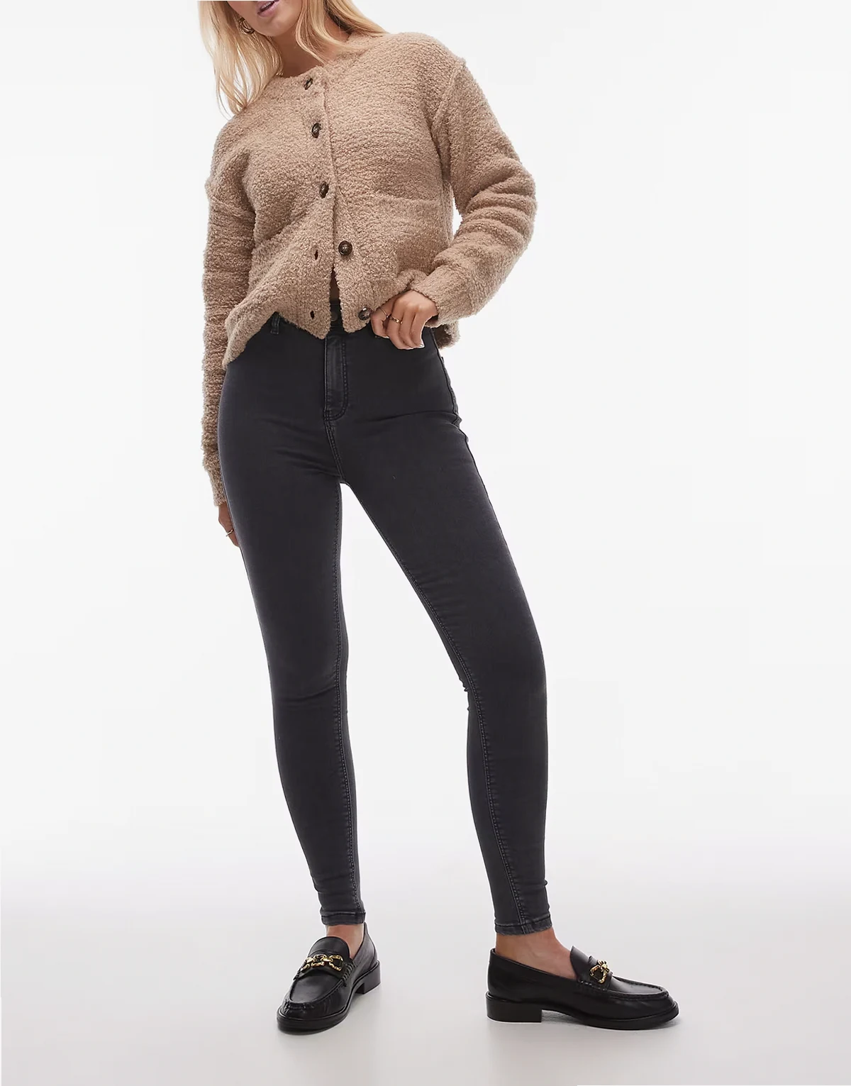 Joni high rise super skinny jeans in washed black