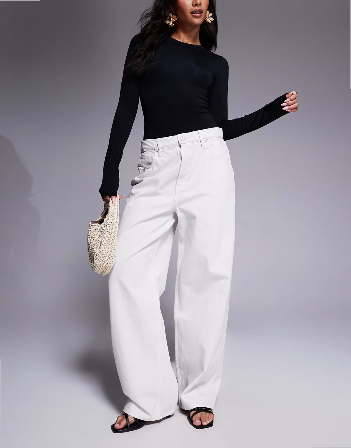 – Good Standard – Baggy Jeans in Wolkenweiß