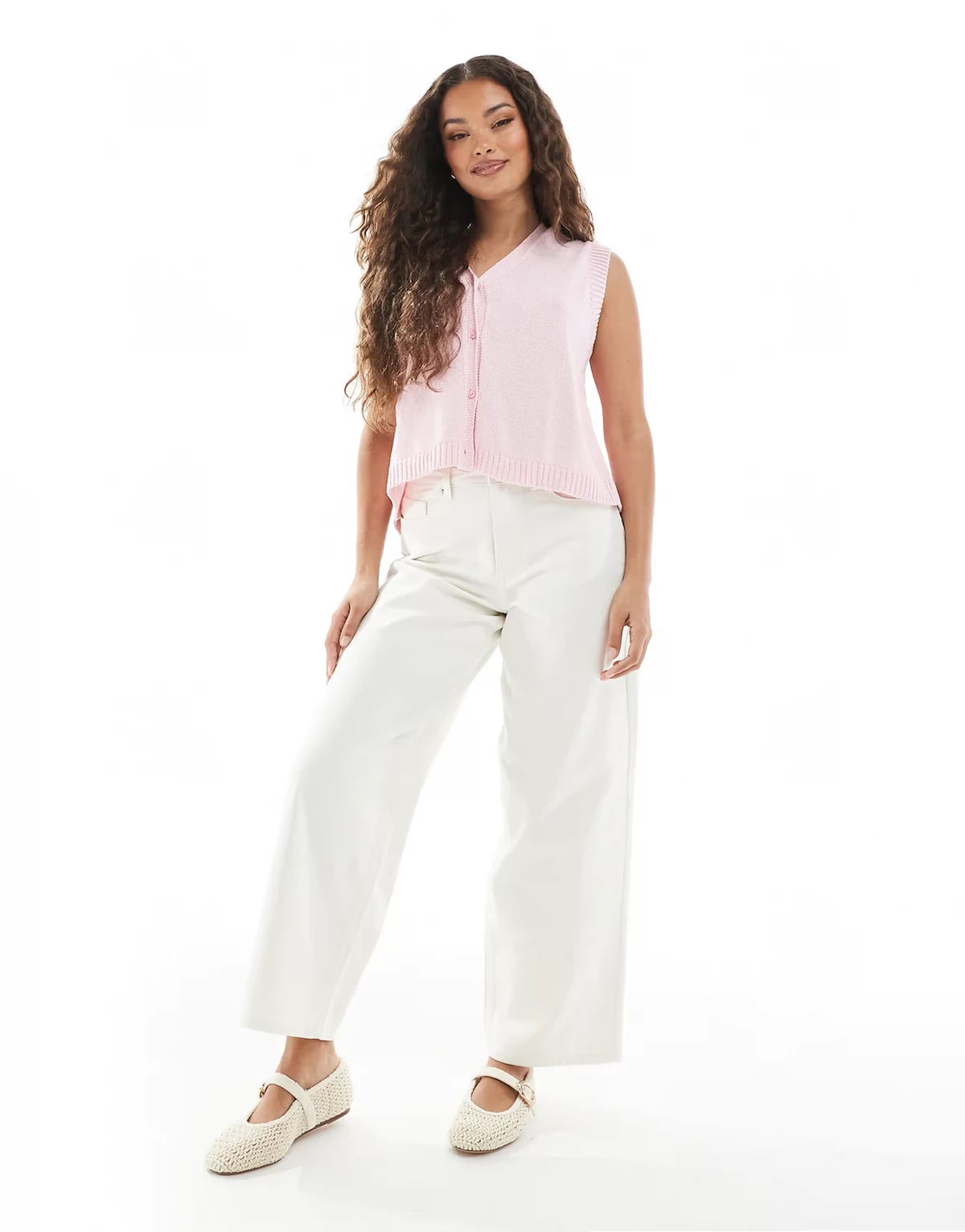 baggy jeans in ecru wash