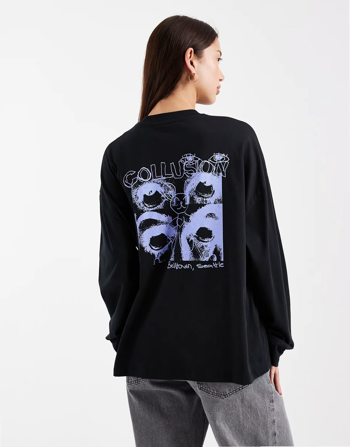 – T-Shirt mit Fotoprint am Rücken