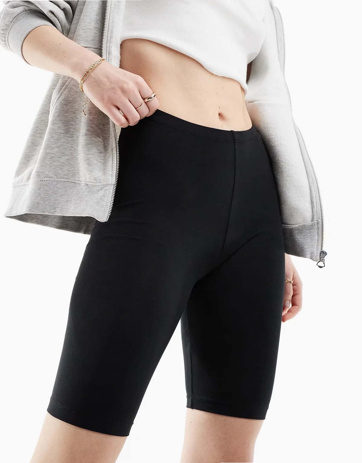 – Leggings-Shorts in Schwarz