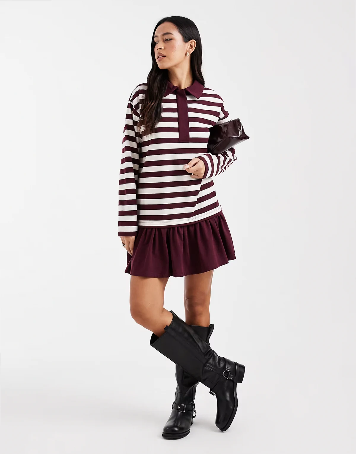 – Gestreiftes Rugby-Hemdkleid