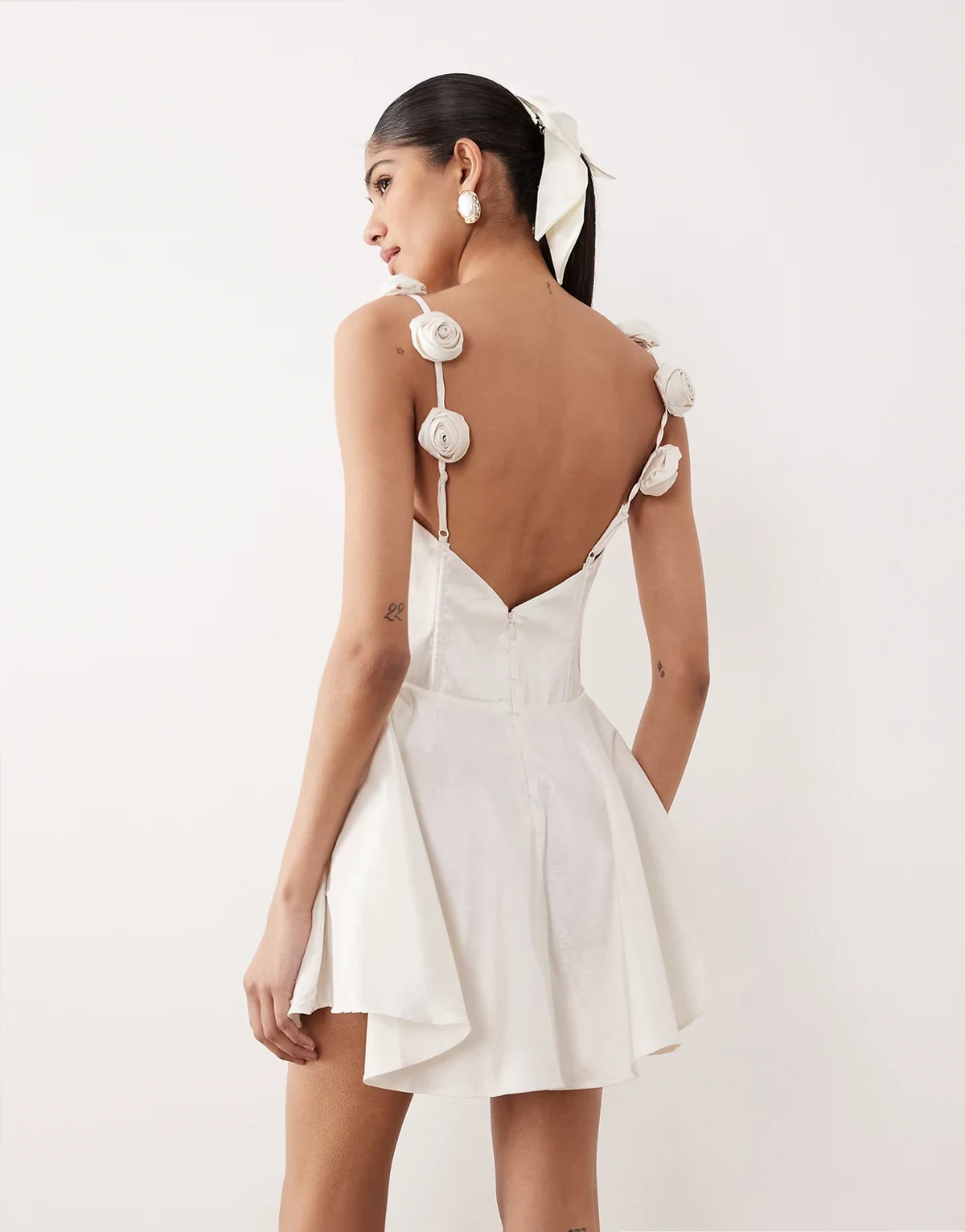 Orsa Bridal mini dress in white