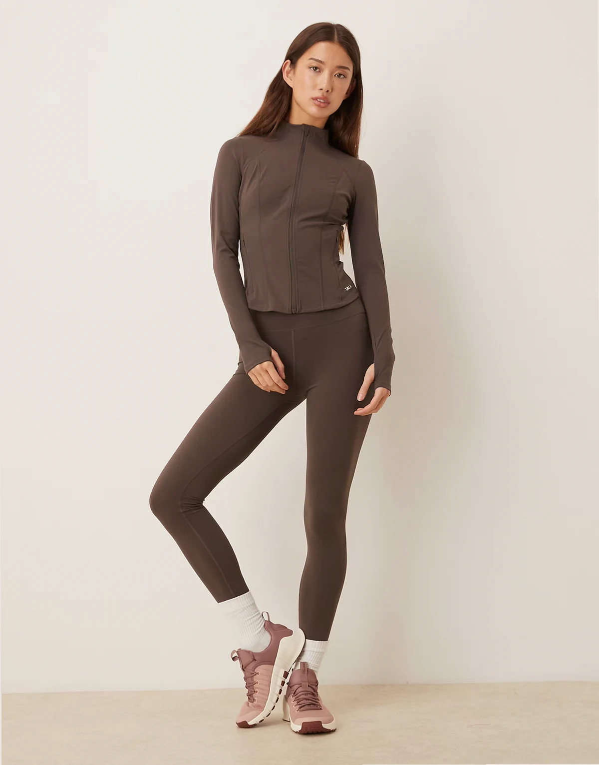 DayFlex high waisted leggings in mocha brown