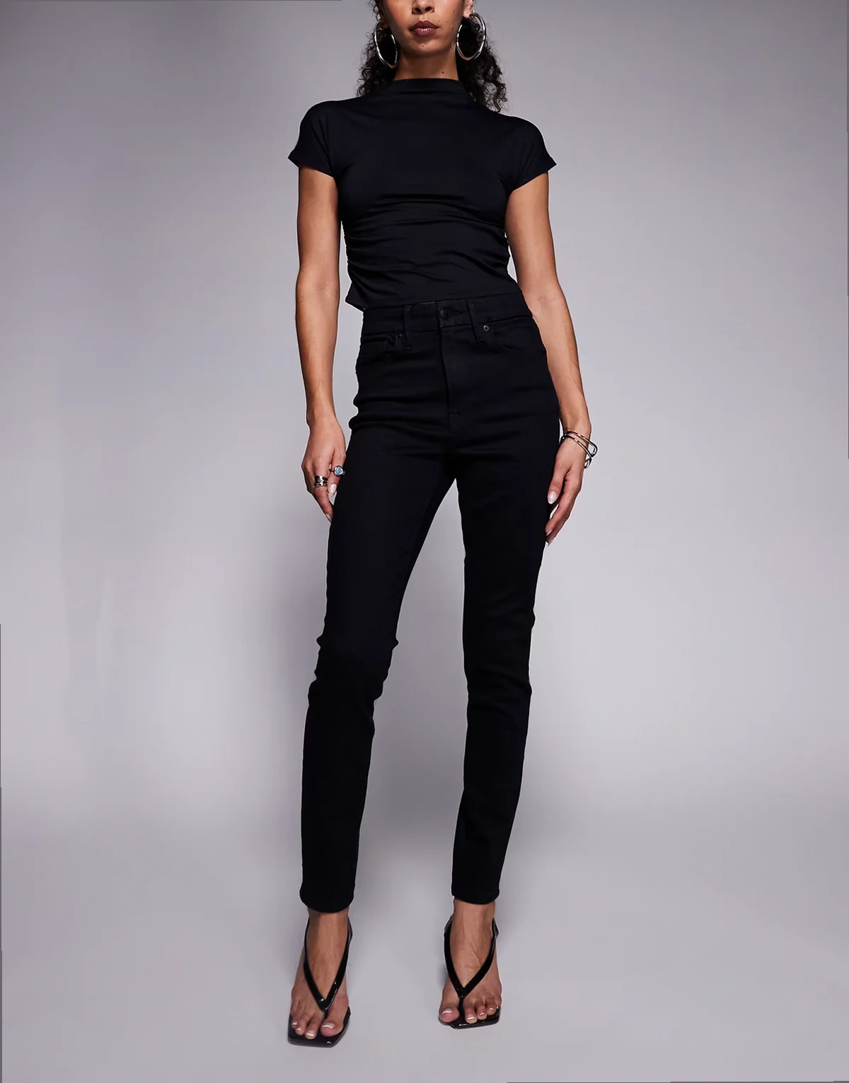 – Always Fits Good Legs – Skinny-Jeans in Schwarz