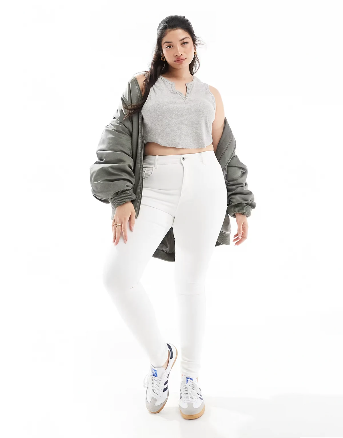 – Augusta – Skinny-Jeans in Weiß