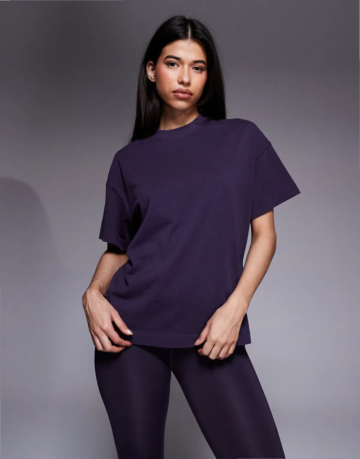 Icon heavyweight cotton oversized T-shirt with quick dry finish in washed heather