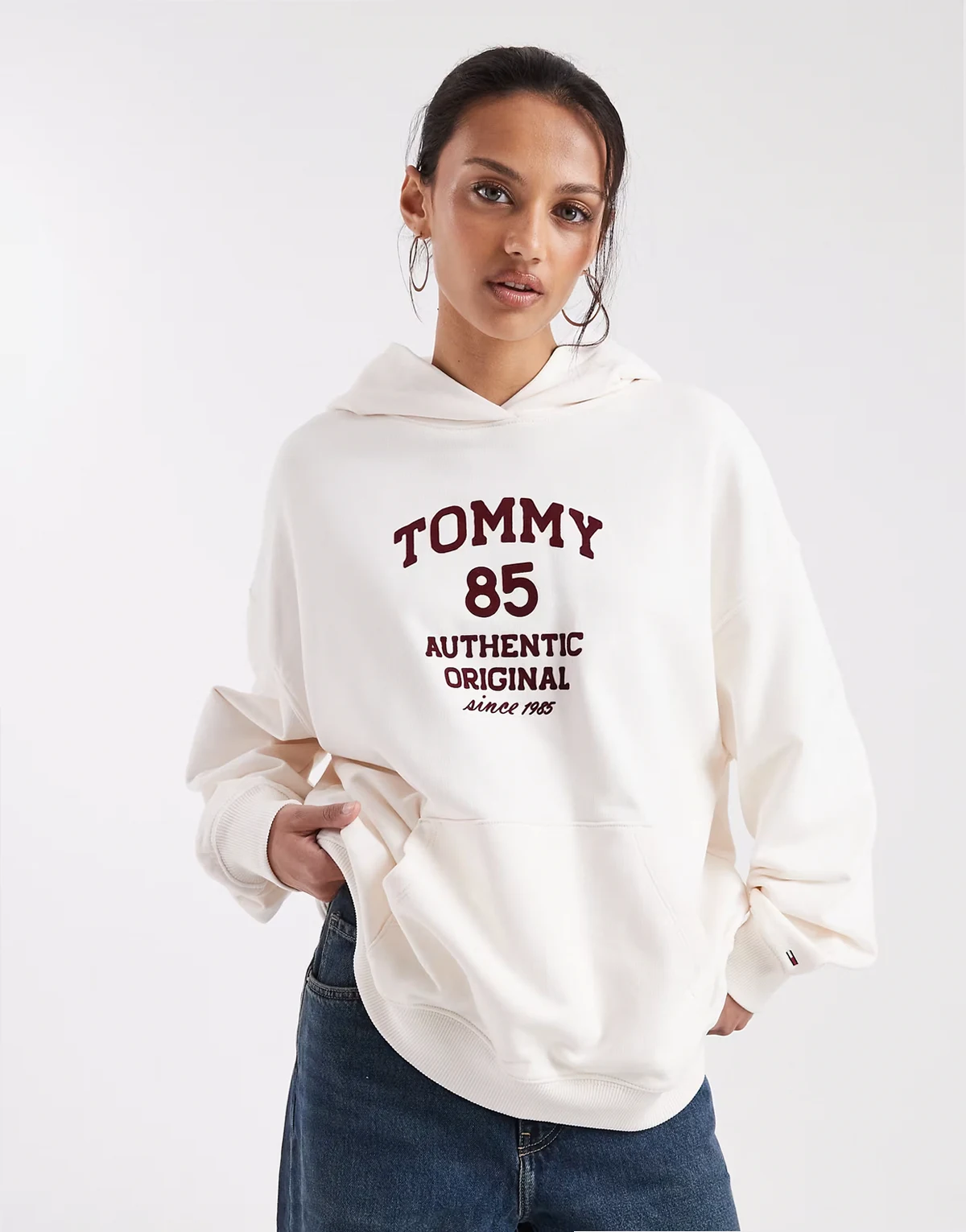 oversized 85 hoodie in ecru