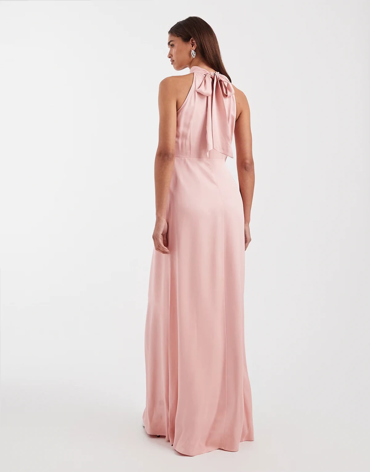 – Bridesmaid – Neckholder-Maxikleid in Zartrosa