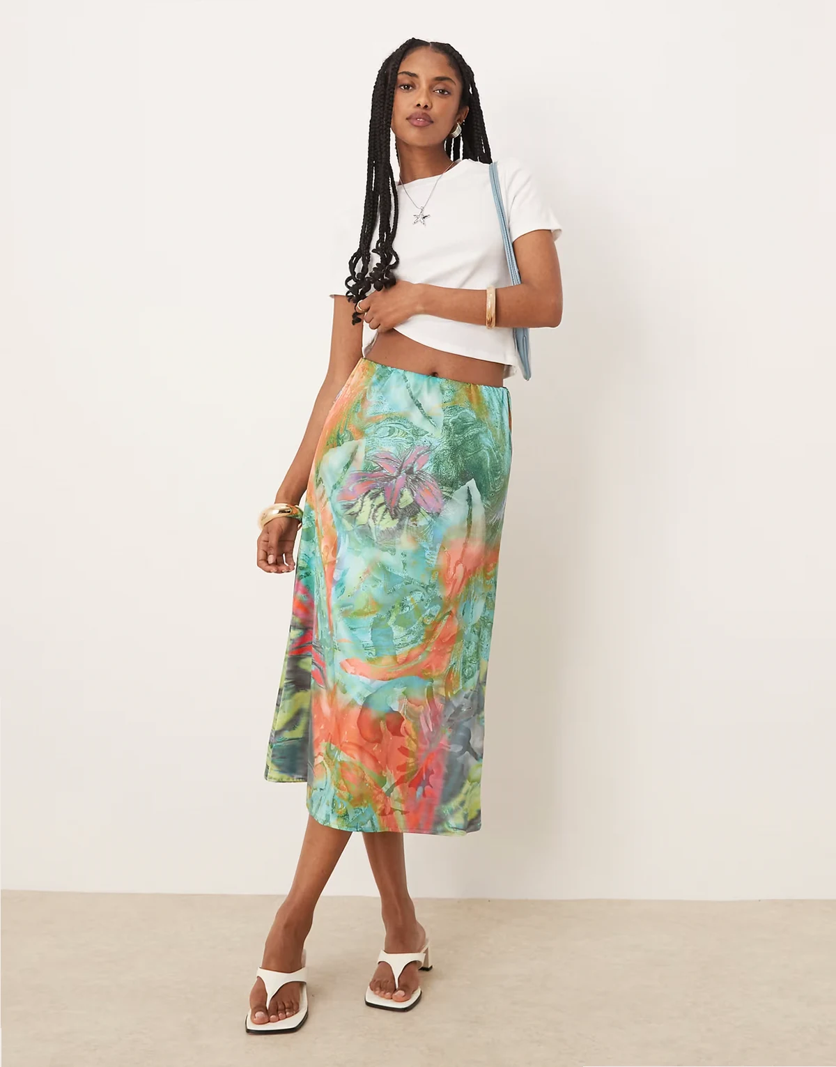 Isabelle Pennington-Edmead Martinique Skirt in storm print