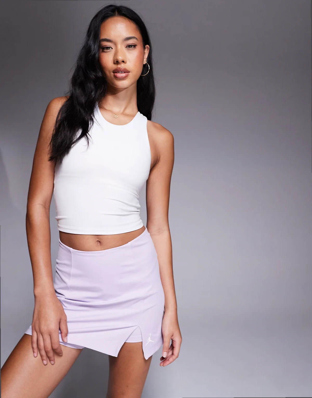 mini skort in purple