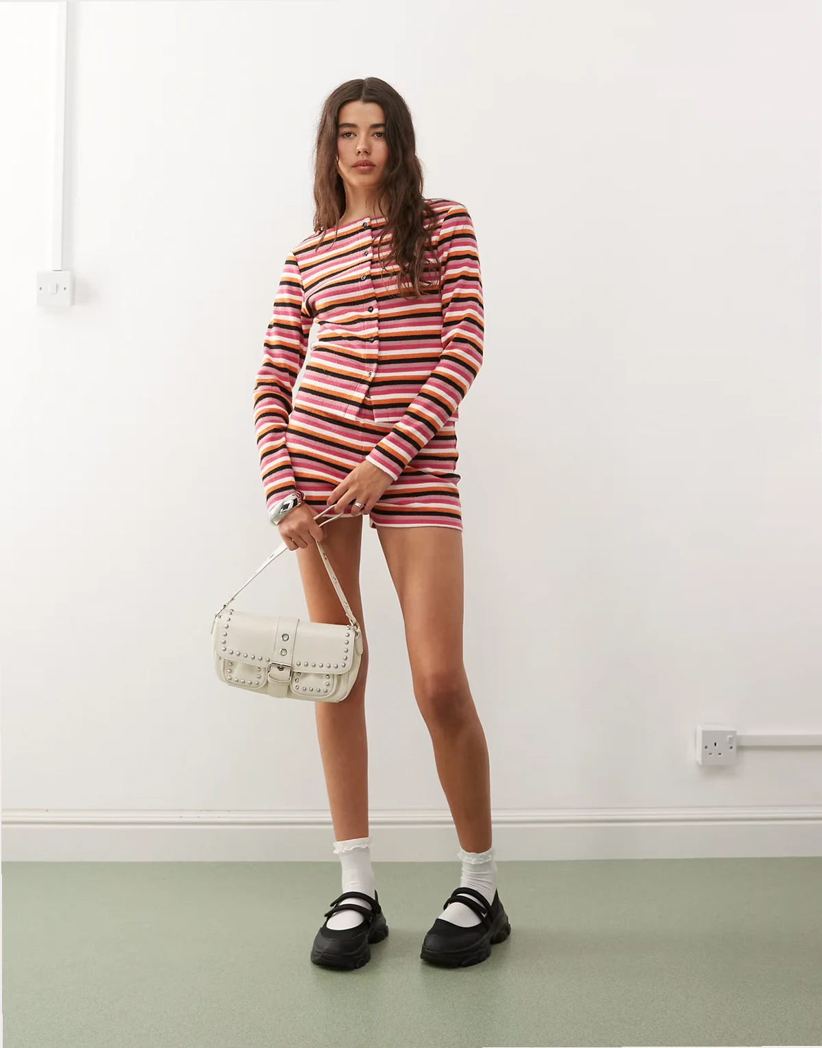 hotpants in multi stripe - part of a set