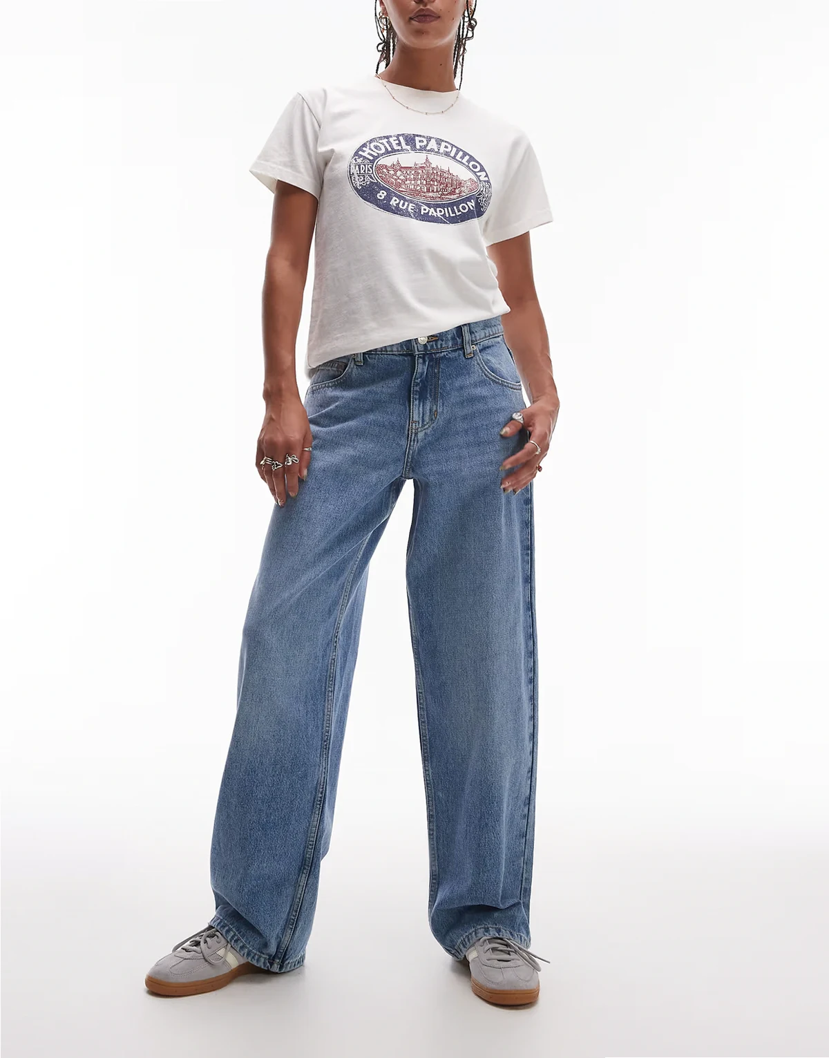 Cinch low rise relaxed jeans in bleach