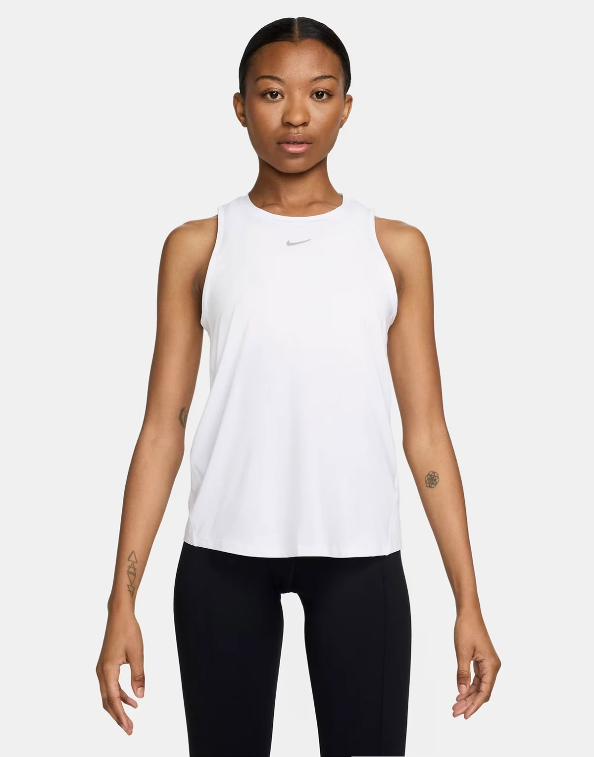 Nike One Training Dri-Fit classic tank top in white