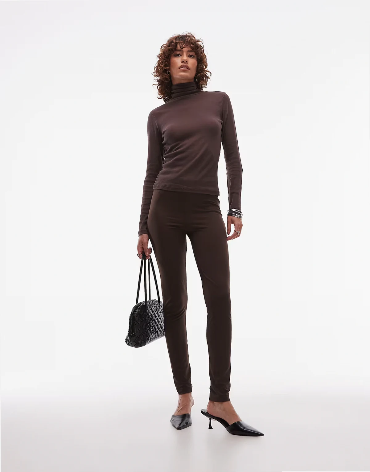 – Hautenge Leggings in Schokobraun