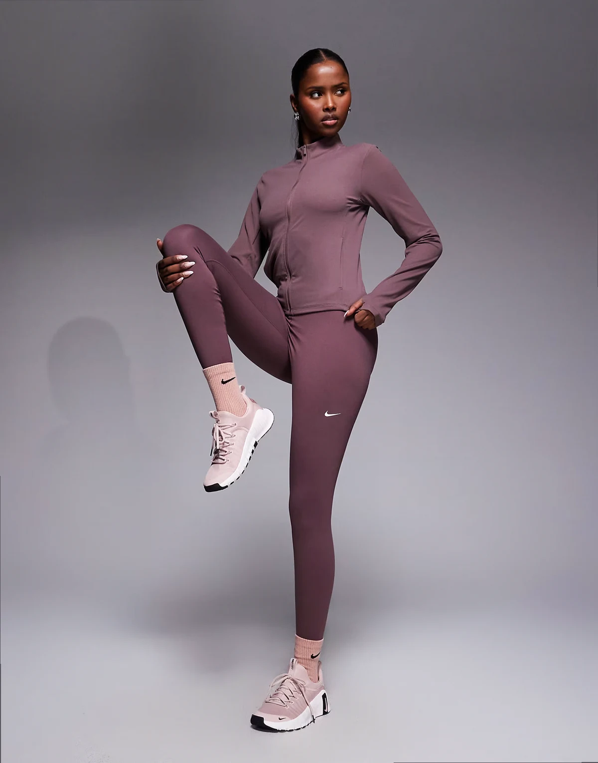 Nike One capsule A 7/8 leggings in brown