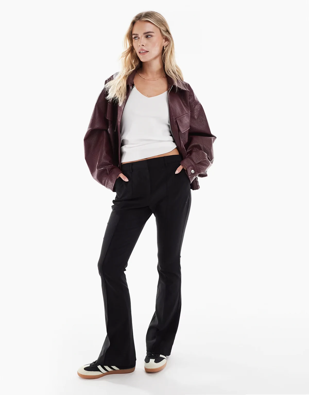 tailored bengaline pants in black - part of a set