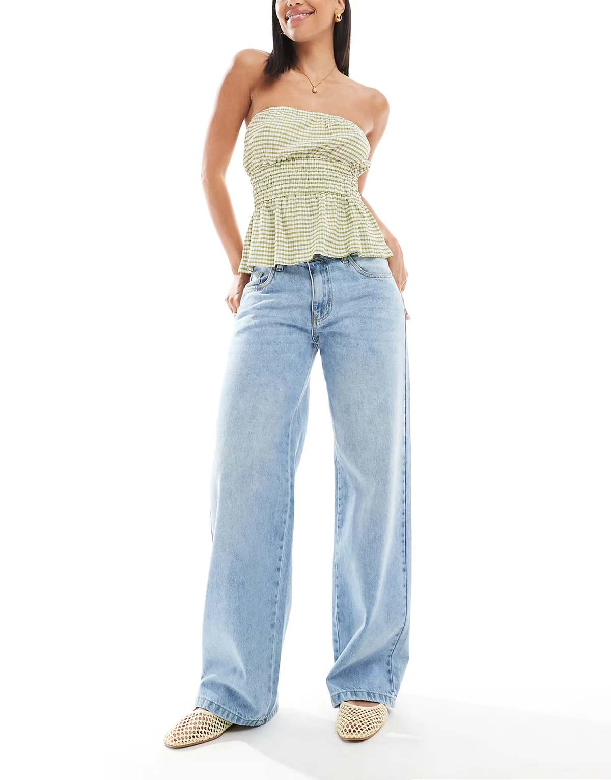 low rise boyfriend jeans in light blue wash