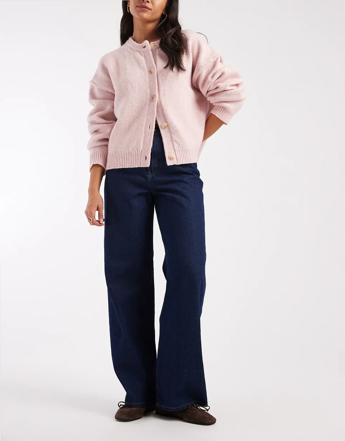 – Hope – Jeans in Indigoblau mit hohem Bund und weitem Bein