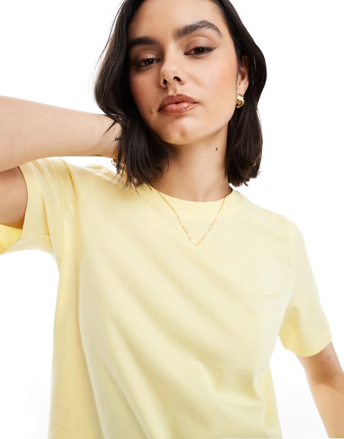 – T-Shirt in Zitronengelb