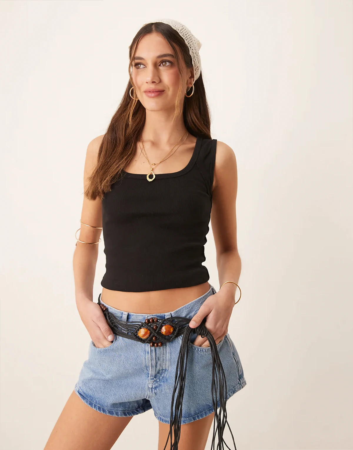 hummingbird tank top in black