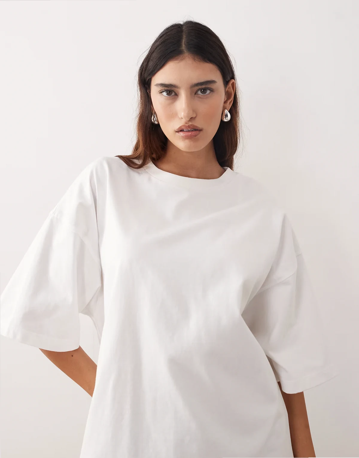 oversized premium heavy weight t-shirt in white
