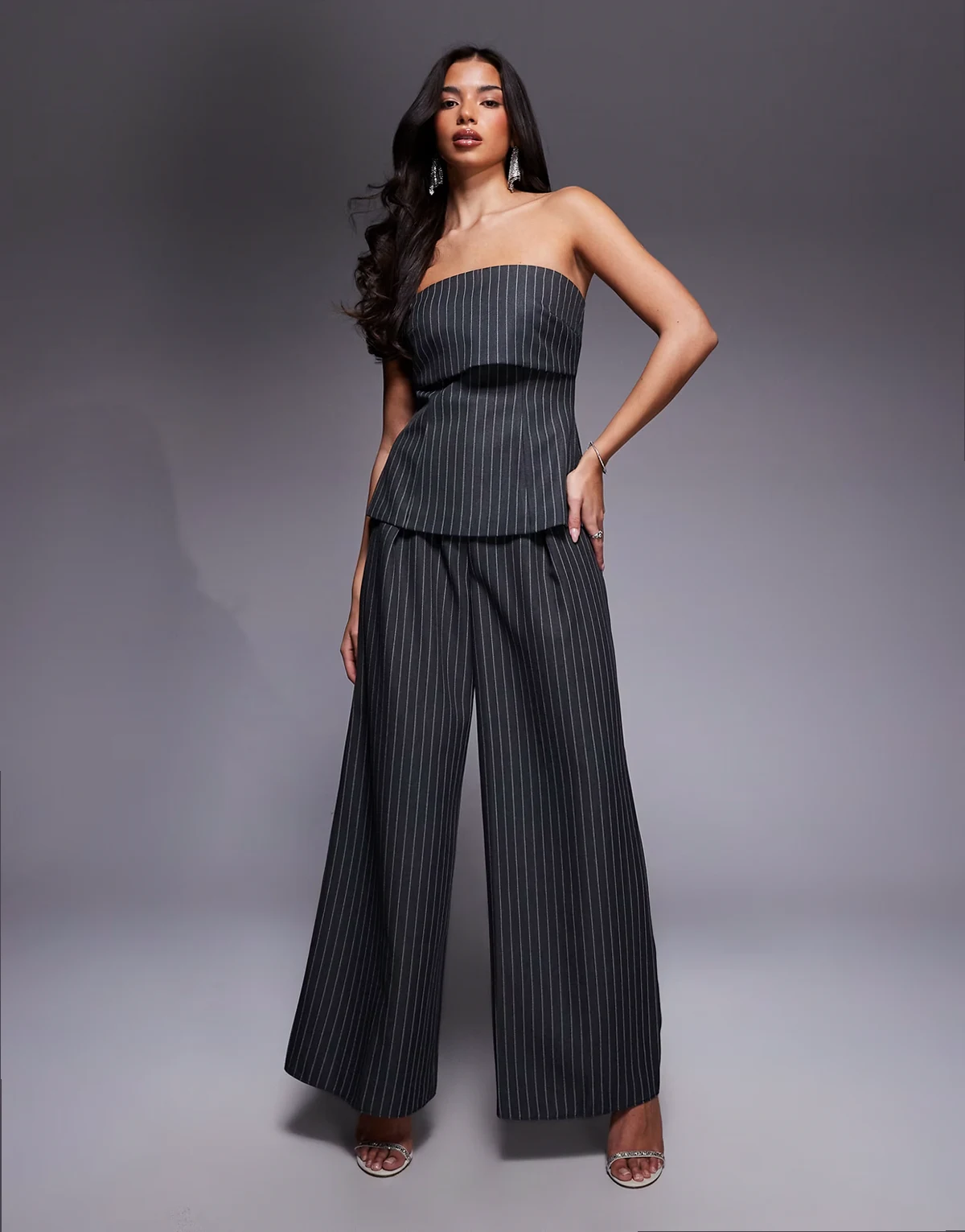 tailored striped pants - part of a set