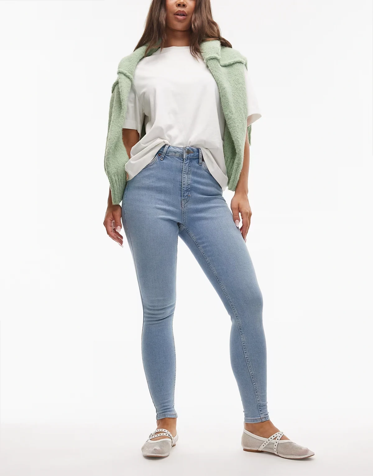 Jamie high waist skinny jeans in bleach